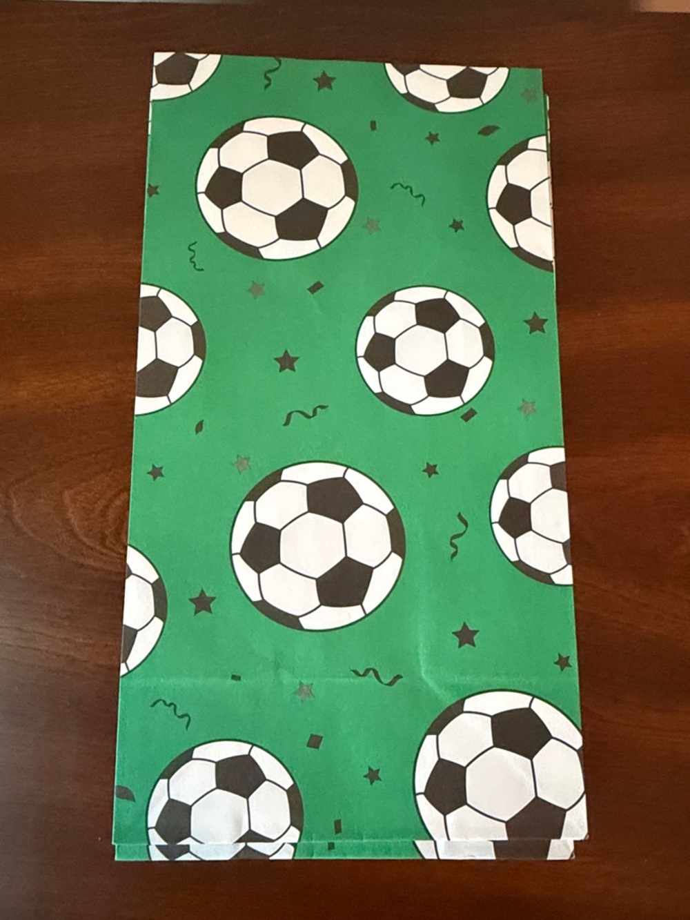 Set of 12 Green Soccer ⚽️ Gift Party Favor Bags